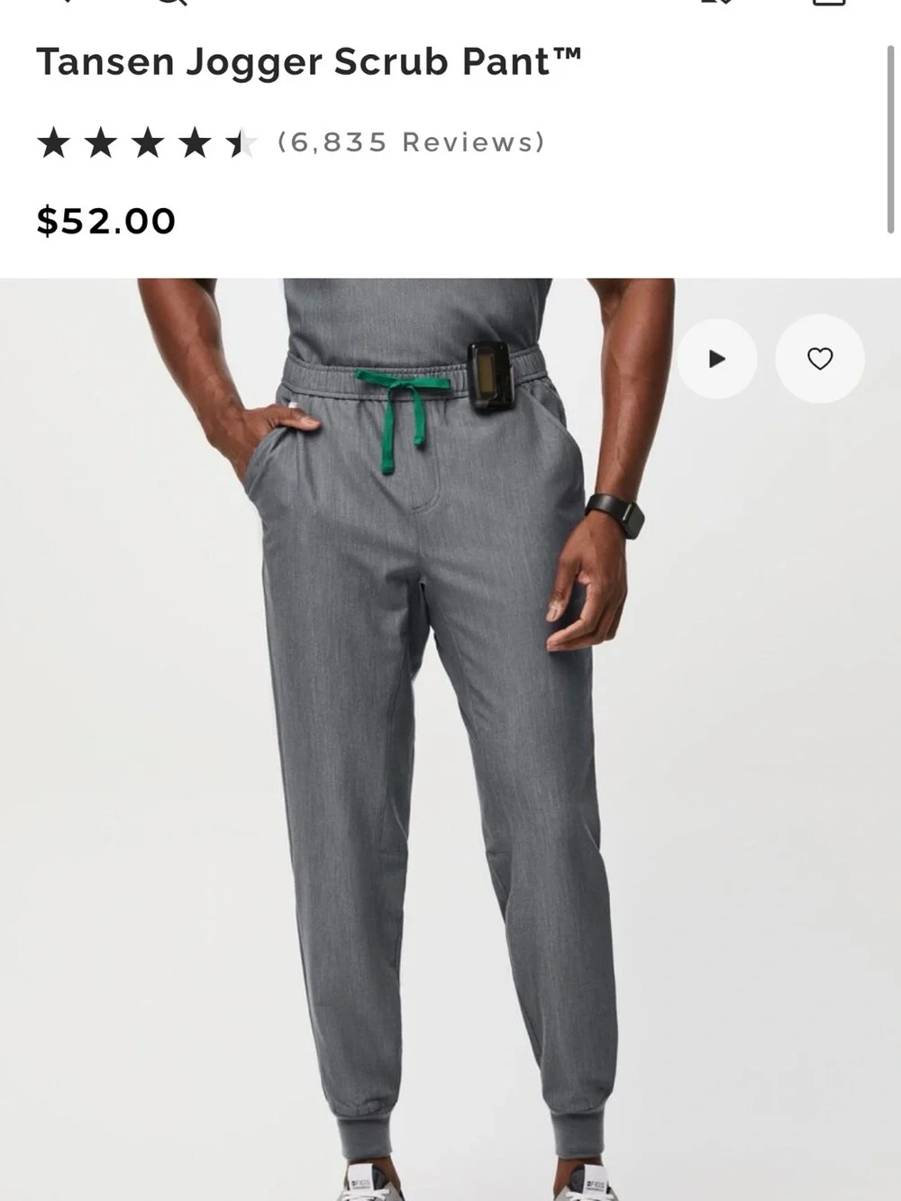 FIGS Tansen Men’s Joggers Hunter Green BNWT
